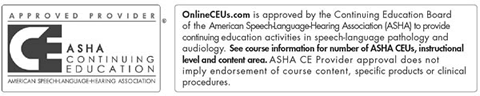 ASHA CEUs Approved ASHA CE Provider